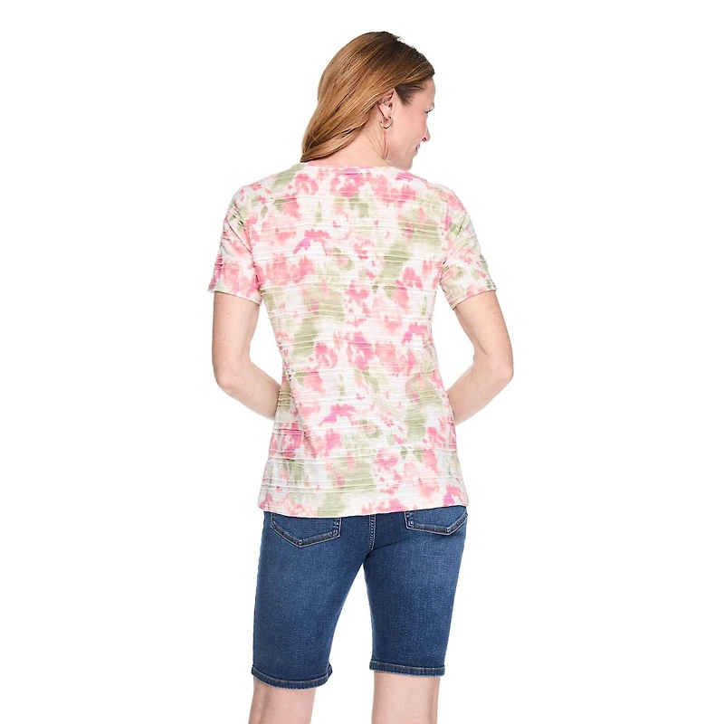 Iyla Women's Printed Jacquard T-Shirt