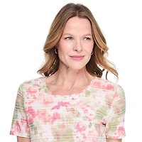 Iyla Women's Printed Jacquard T-Shirt