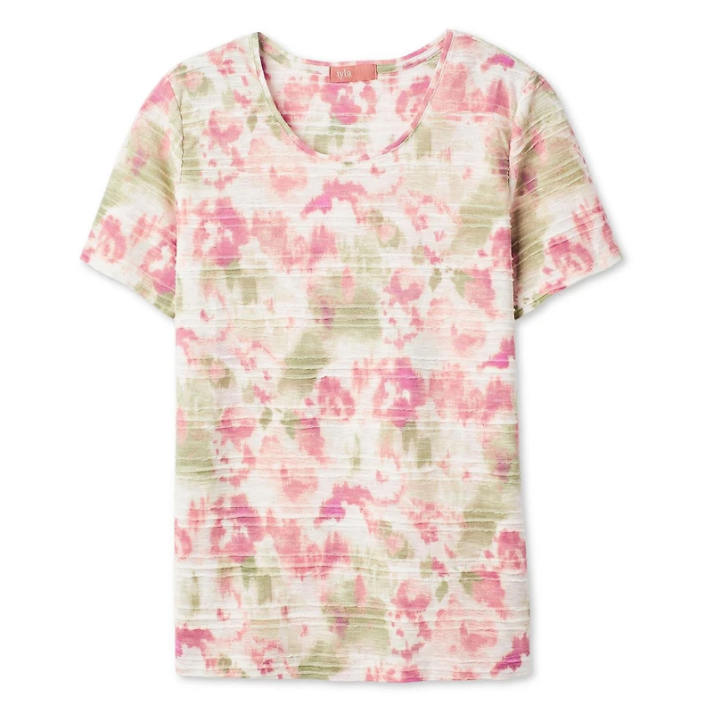 Iyla Women's Printed Jacquard T-Shirt