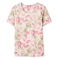 Iyla Women's Printed Jacquard T-Shirt
