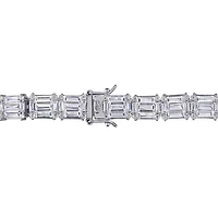 Bracelet tennis Miabella avec zircons cubiques 20 CT PBT en argent sterling, 7,5 po