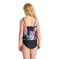 Tankini 2 pièces avec bretelles à fermoir Justice pour filles