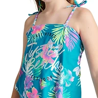 Justice Girls' Tie Strap Tankini 2-Piece Set