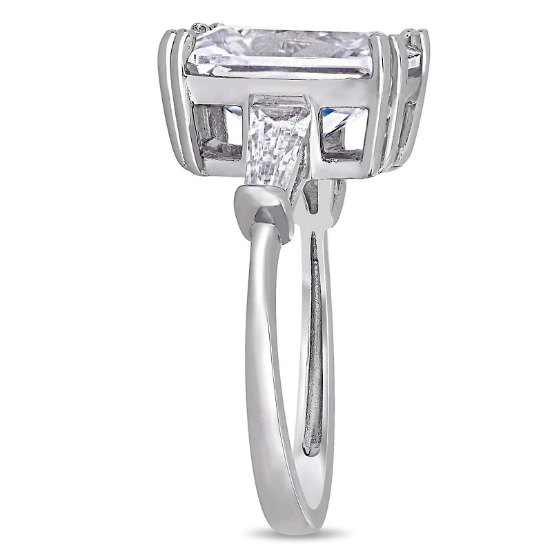 Bague de fiançailles à 3 pierres Miabella avec zircons cubiques 11 CT PBT en argent sterling