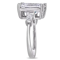 Bague de fiançailles à 3 pierres Miabella avec zircons cubiques 11 CT PBT en argent sterling