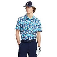 IZOD MENS GOLF SHORT SLEEVE PRINT POLO