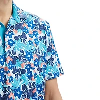 IZOD MENS GOLF SHORT SLEEVE PRINT POLO