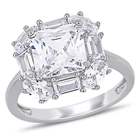 Miabella 6 Carat T.G.W. Cubic Zirconia Sterling Silver Engagement Ring