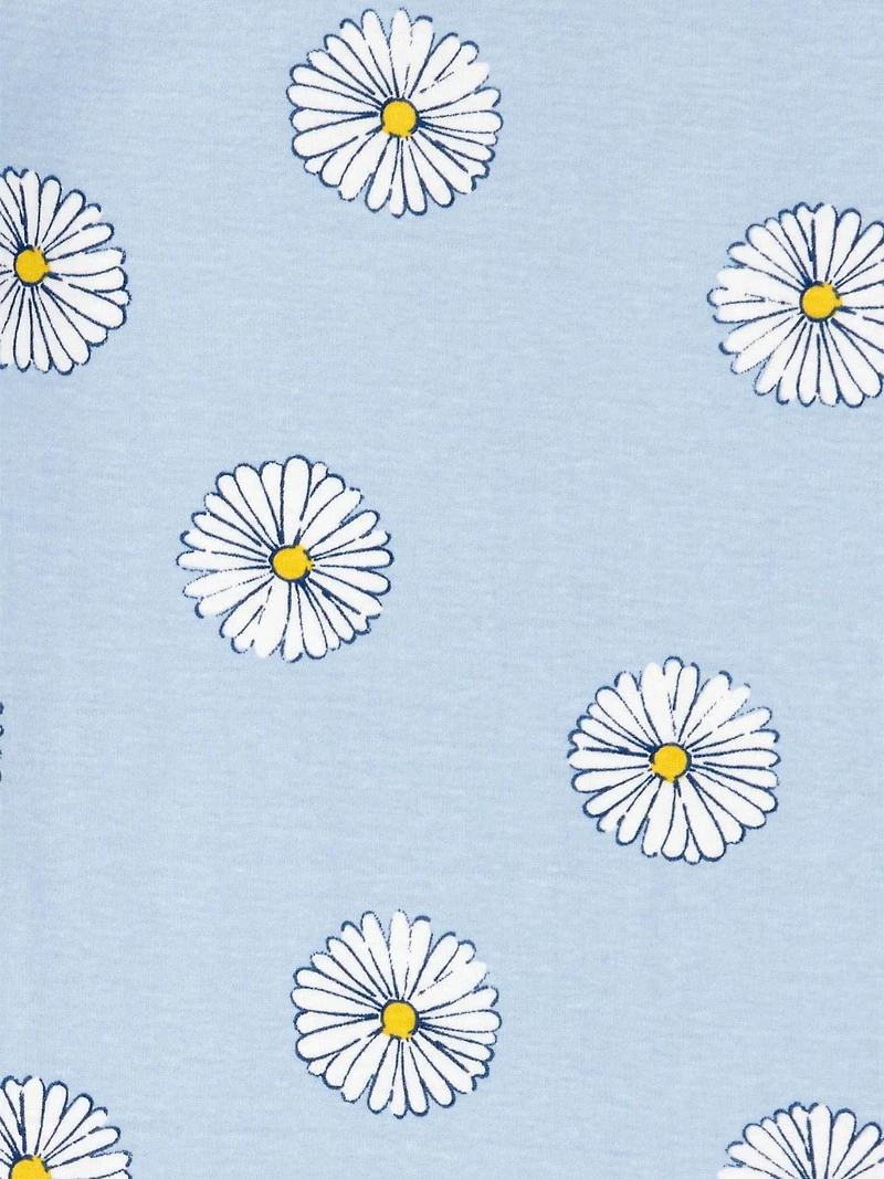 Carter's Child of Mine Kid Girls' 2 Piece PJs Cotton Blue Flower