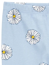 Carter's Child of Mine Kid Girls' 2 Piece PJs Cotton Blue Flower
