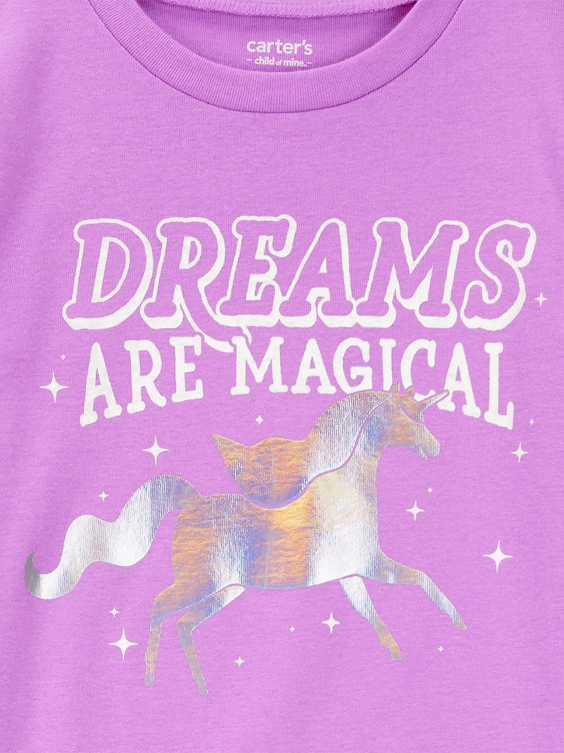Carter's Child of Mine Kid Pyjama 2 pièces en coton pour fille Licorne violette