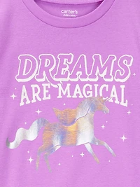 Carter's Child of Mine Kid Pyjama 2 pièces en coton pour fille Licorne violette
