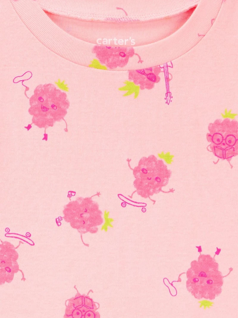 Carter's Child of Mine Kid Pyjama 2 pièces en coton pour fille Rose framboise