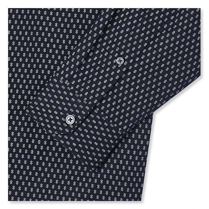 Chemise habillée à coupe élancée imprimée George pour hommes