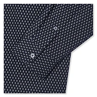 Chemise habillée à coupe élancée imprimée George pour hommes