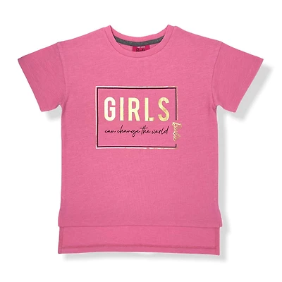 Barbie T-shirt manche courte à épaule tombante pour fille