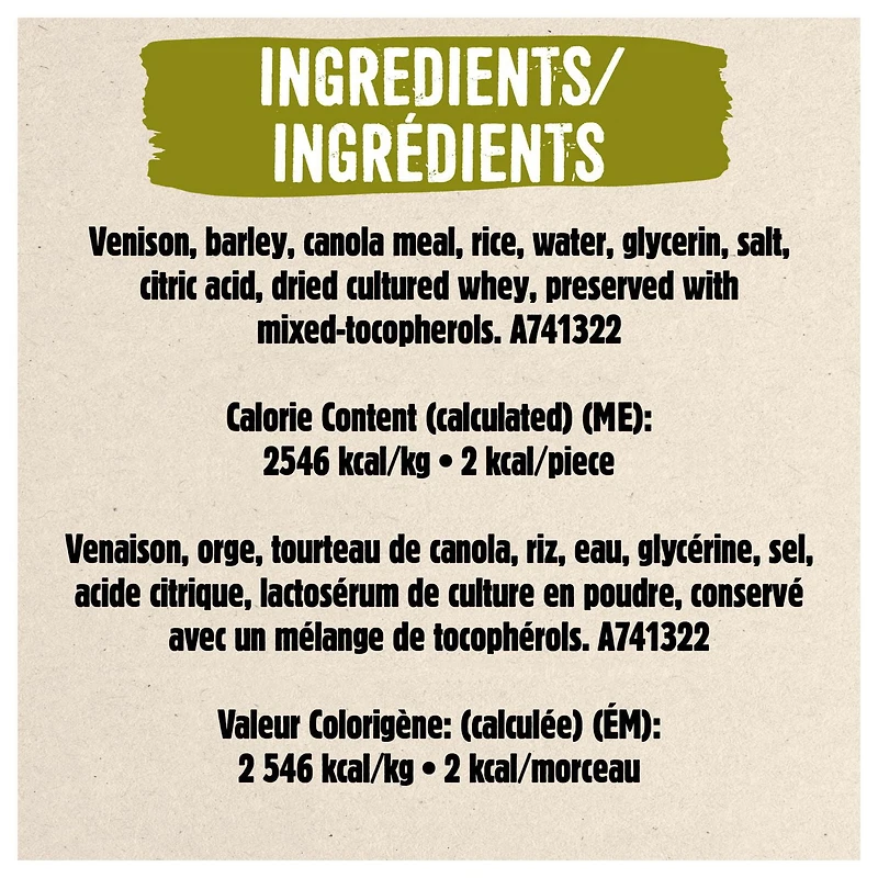 Prime Bits with Wild Venison, Dog Treats