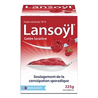 Lansoyl  gelée laxative saveur de framboise 78% huile minérale gelée laxative