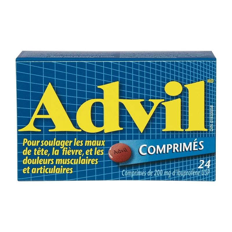 Advil Regular Strength Tablets for Headaches and Pain Relief, 200 mg Ibuprofen, 24 Count, 24 x 200mg Ibuprofen