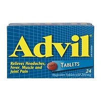 Advil Regular Strength Tablets for Headaches and Pain Relief, 200 mg Ibuprofen, 24 Count, 24 x 200mg Ibuprofen