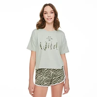 No Boundaries Women's Boxy Sleep Tee