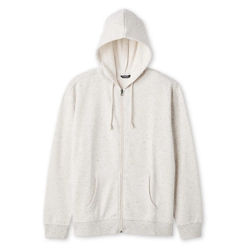 Chandail à capuchon zippé sur la longueur George pour hommes