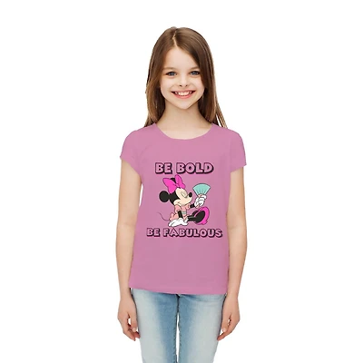 Girls Disney Be Fab Short Sleeve T-Shirt