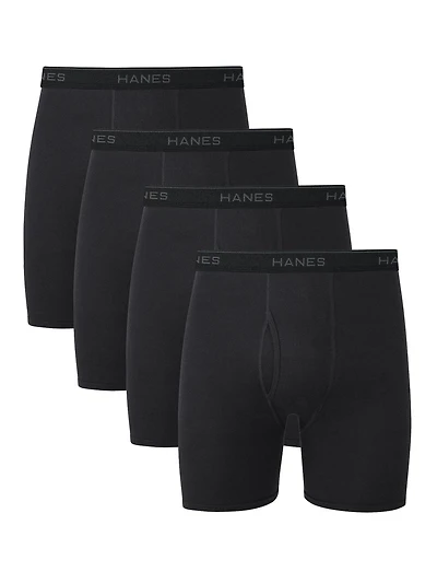 Caleçons boxeurs Hanes Comfortsoft sans étiquette pour hommes, extensibles, coupe moderne, frais et respirants