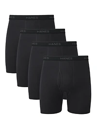 Caleçons boxeurs Hanes Comfortsoft sans étiquette pour hommes, extensibles, coupe moderne, frais et respirants