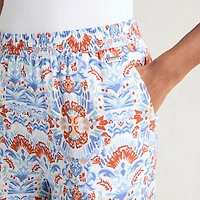 Pantalon culotte imprimé à enfiler pour femme Mexx