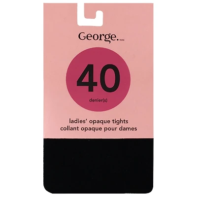 George Collant Opaque Noir Haut Controle 1pk
