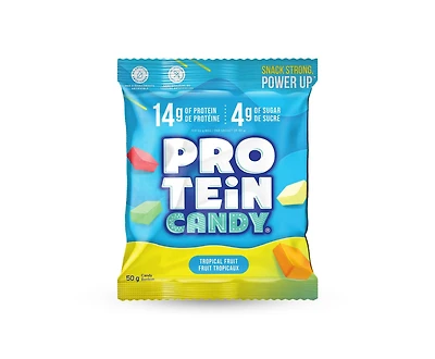 Protein Candy, Tropical Fruit, Chewy Candy with Protein