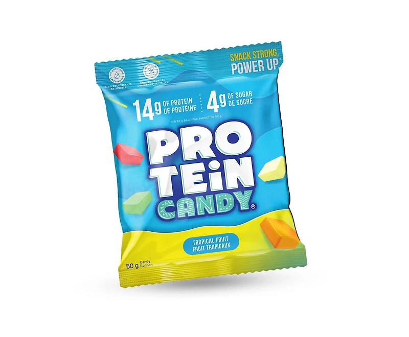 Protein Candy, Fruits Tropicaux, Bonbons moelleux protéinés