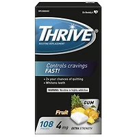 Gomme Thrive 4 mg Extra-forte Remplacement de la nicotine