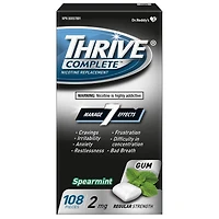 Gomme Thrive Complet 2 mg Force régulière Remplacement de la nicotine