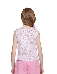 Justice Girls Printemps Casquette froncée Débardeur tendance