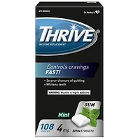 Gomme Thrive 4 mg Extra-forte Remplacement de la nicotine