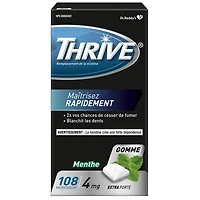 Gomme Thrive 4 mg Extra-forte Remplacement de la nicotine