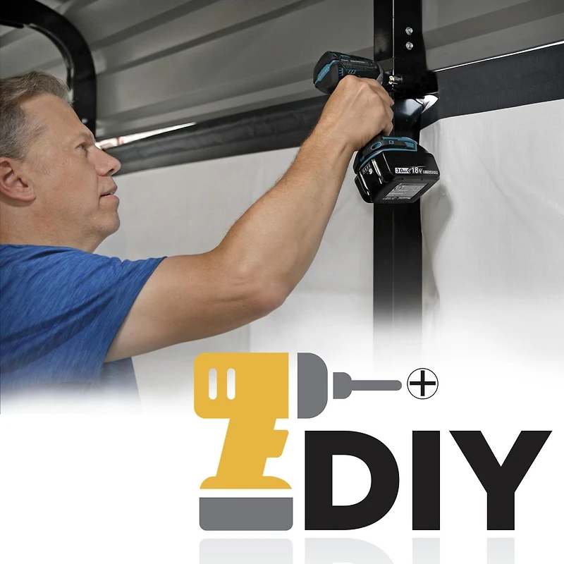 Enclosure Kit for 12 x 20 ft. Carport Grey