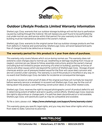 Enclosure Kit for 12 x 20 ft. Carport Grey