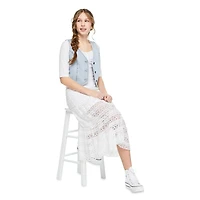 Haut avec décolleté en cœur et manches aux coudes My Sister’s Closet pour filles Tailles P-TTG