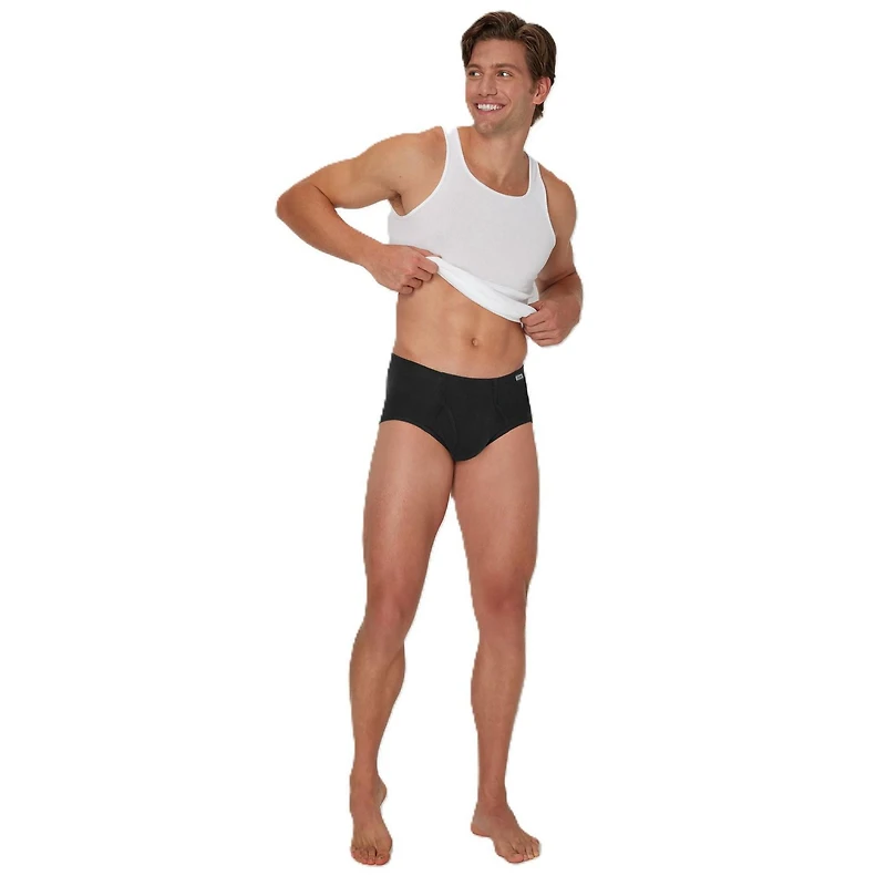 Hanes Men's Underwear Briefs Pack, Mid-Rise, ComfortSoft Waistband