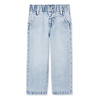 Pantalon à jambe large avec ceinture montée froncée George pour petites filles