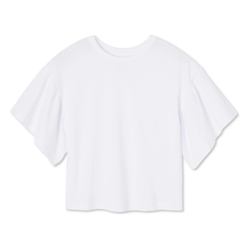 George Girls' Ruffle Sleeve Tee, Sizes XS-XL