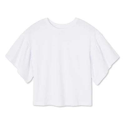 George Girls' Ruffle Sleeve Tee, Sizes XS-XL