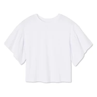 George Girls' Ruffle Sleeve Tee, Sizes XS-XL