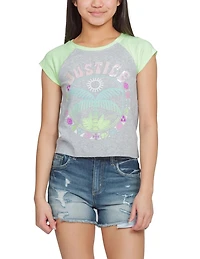 Débardeur tendance à imprimé Palm Block Juice Girls