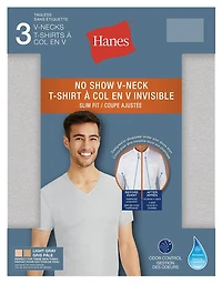 Hanes Men's 3pack FreshIQ No Show V-Neck T-shirt