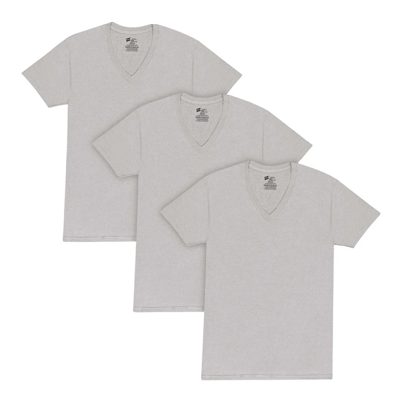 Hanes Men's 3pack FreshIQ No Show V-Neck T-shirt