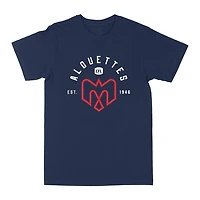 T-shirt bleu à manches courtes EST CFL des Alouettes de Montréal